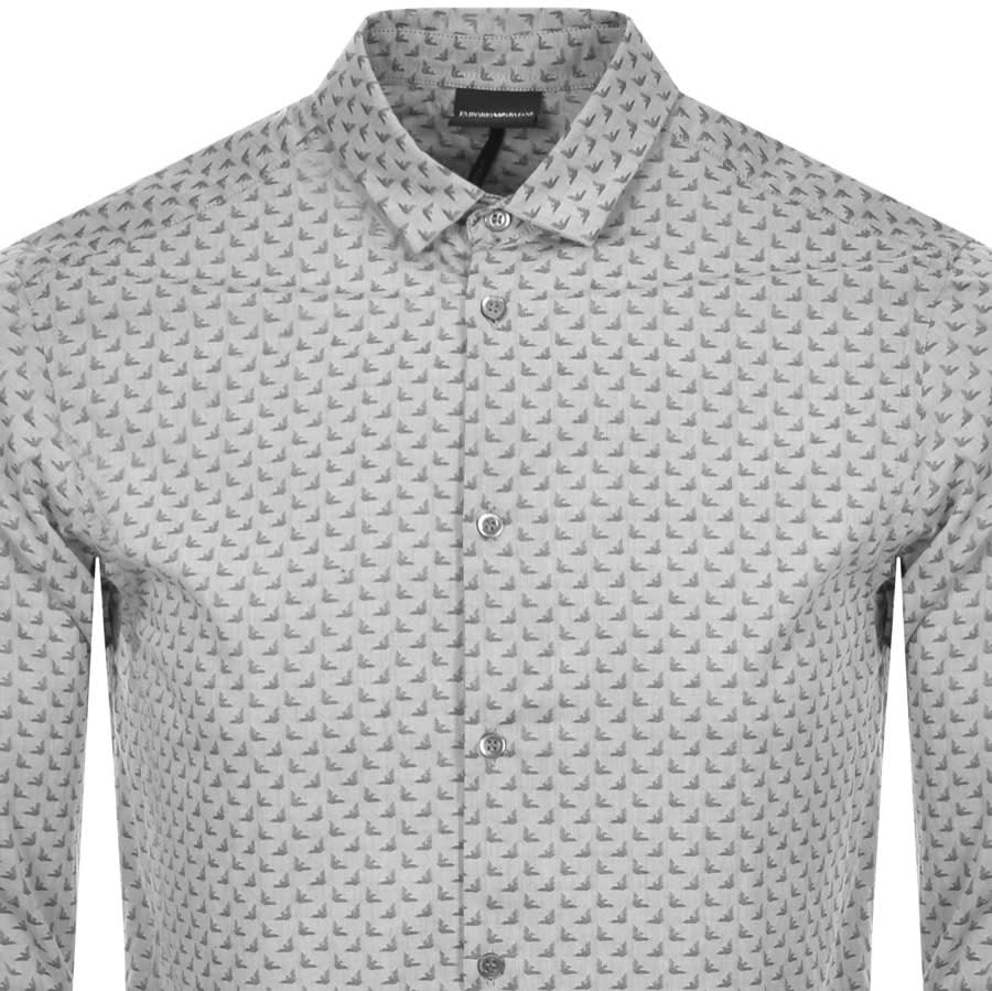 Alternative Image for ProductEmporio Armani Long Sleeve Shirt Grey2